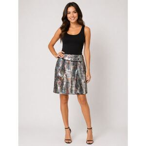 Vintage The Wrights Multicolored Abstract Print Skirt. Size 4 VGUC!